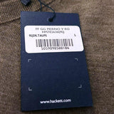 Hackett London Brown V-Neck 100% Merino Wool Sweater Size L HM702636