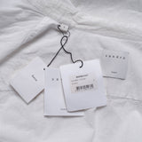 Sandro Men's White Long Sleeve 100% Cotton Plain Shirt Size S SHPCM00097