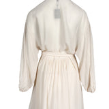 Maje Women's Ecru 100% Viscose Short Shirt Dress Size 36FR 8UK 4 US MFPRO02417