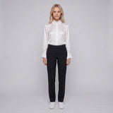 Maje Women's Black Straight Leg Tailored Trousers Size 36 S 8 MFPPA00438