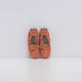 Tod's Women's Pink Suede Heaven Logo Moccasins Size 35.5 EU 3.5 UK 5.5 US