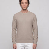 Sandro Men's Ecru Knitted Wool Blend Sweater Size M SHPTR00357