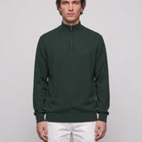 Hackett London Men's Green High Neck Half Zip Cotton Sweater Size XXXL HM702789