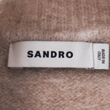 Sandro Women's Beige Knit Alpaca Blend Vest Size 38 FR 10 UK 6US SFPPU02109