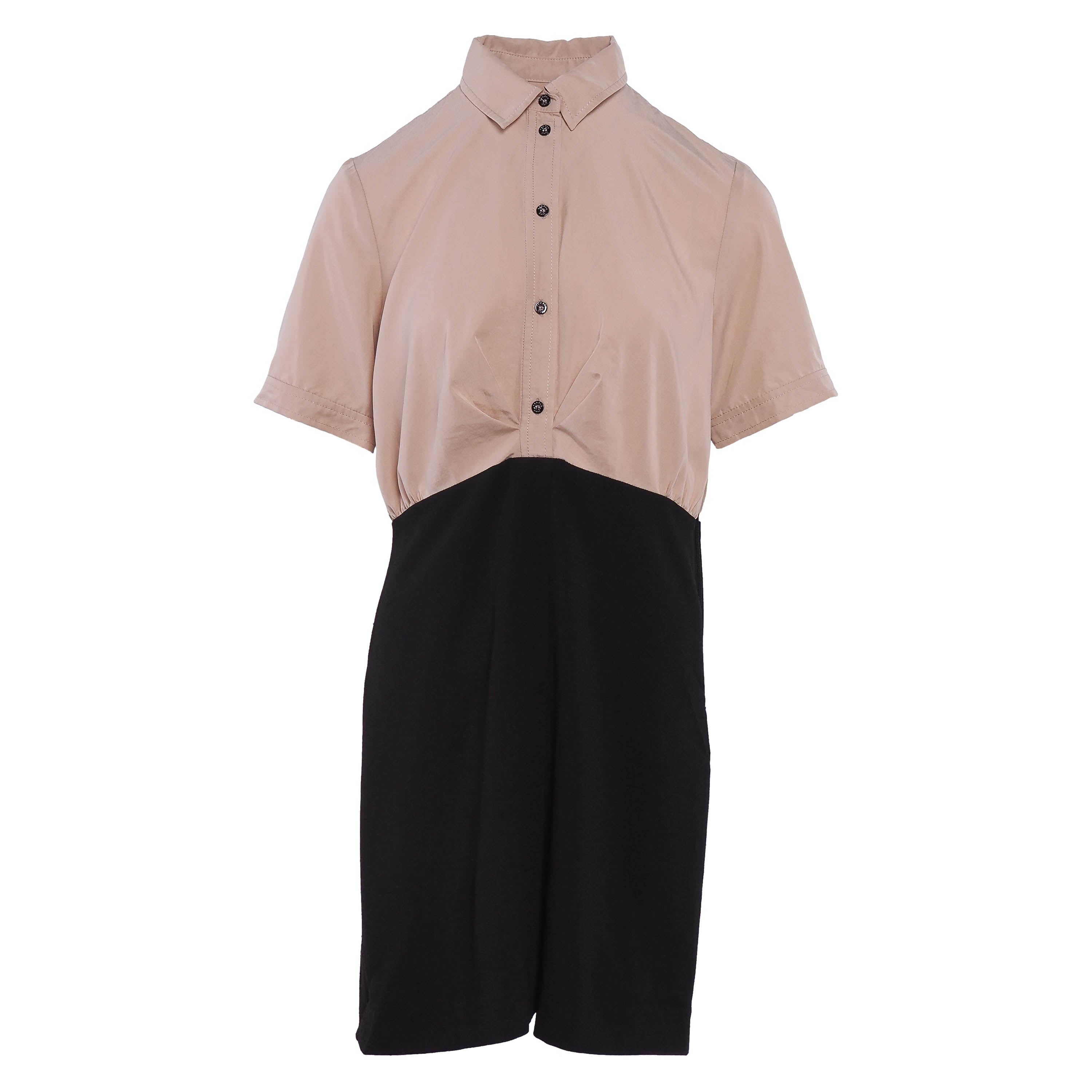 Sandro Damenkleid, beige, kurzärmelig, kurz, Größe 40, FR 12, UK 8, US R20690E