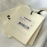 Sandro Women's White Smocked Short Dress Size 38 FR 10 UK 6 US SFPRO02388