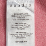 Sandro Women's Pink Wool Midi Coat Size 38 FR 10 UK 6 US M9613E