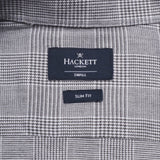 Hackett London Men's Grey Check Long Sleeve Flannel Shirt Size S HM309204
