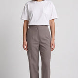 Sandro Women's Grey Wool Blend Cropped Trousers Size 38 FR 10 UK 8 US SFPPA00954
