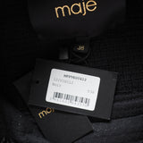 Maje Women's Black Tweed Jacket And Skirt Set Size 38 FR 10 UK 6 US MFPVE00412