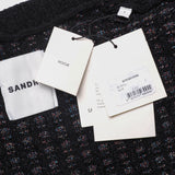 Sandro Women's Black Tweed Cardigan And Skirt Set Size 36FR 8UK 4US SFPCA00894