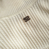Sandro Paris Women's Ecru Wool Blend Turtleneck Jumper Size 2 M 10 SFPPU02045