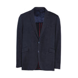 Hackett London Men's Navy Check Cotton Blend Blazer Jacket Size 46 R HM443249