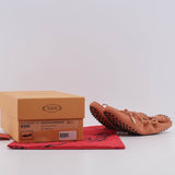 Tod's Women's Pink Suede Heaven Logo Moccasins Size 35.5 EU 3.5 UK 5.5 US
