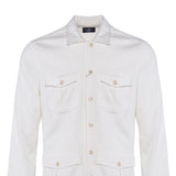 Hackett London Men's Ecru 100% Cotton Overshirt Size M HM309147