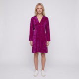 Sandro Women's Purple Open Back Velvet Dress Size 40 FR 12 UK 8 UK SFPRO02699