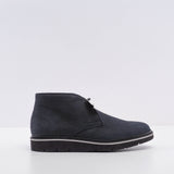 Hogan Men's Navy Leather H334 Derby 2 Fori Boots Size 39 EU 5.5 UK 7 US