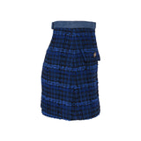 Sandro Women's Blue Wool Blend Tweed Skirt Size 34 FR 6 UK 2 US SFPJU00783