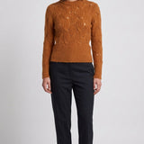 Sandro Women's Camel Knit Mohair Blend Sweater Size 34 FR 6 UK 2 US SFPPU01319