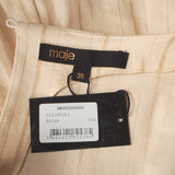 Maje Women's Beige Linen Blend Striped Playsuit Size 36 FR 10 UK 4 US MFPCO00266