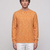 Sandro Men's Orange Knitted Mohair Wool Blend Jumper Size L SHPTR00419
