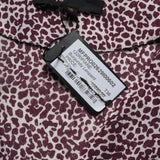 Maje Women's Burgundy Leopard Print Dress Size 36 FR 8 UK 4 US MFPRO02629