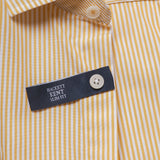 Hackett London Men's Yellow Striped Long Sleeve Cotton Shirt Size XXL HM309164