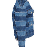 Sandro Women's Blue Oversized Denim Jacket Size 34 FR 6 UK 2 US SFPBL00587