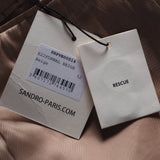 Sandro Men's Beige Virgin Wool Suit Jacket Size 52 FR 42 UK SHPVE00514
