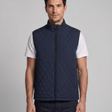 Hackett London Herren-Weste in Marineblau mit Reißverschluss am Rücken, „ Strick “, Größe 2XL, HM402845
