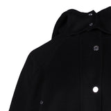 Maje Women's Black Wool Blend Oversized Coat Size 36 FR 8 UK 4 US MFPOU00913