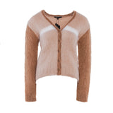Maje Women's Camel Mohair Blend Cardigan Size 40 FR 12 UK 8 US MFPCA00214