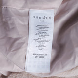 Sandro Women's Ecru Faux Fur Overcoat Coat Size 38 FR 10 UK 6 US SFPOU00197