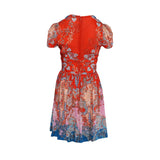 Sandro Paris Women's Multicolor Linen Blend Dress Size 42FR 14UK 10US SFPRO03694