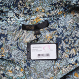 Maje Blaues, kurzes Chiffonkleid mit Blumenmuster für Damen, Größe 34 FR, 6 UK, 2 US, MFPRO01954
