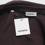 Sandro Paris Braunes Langarmhemd für Herren, Größe XS, SHPCM00935