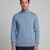 Hackett London Men's Blue High Neck Cotton & Cashmere Sweater Size XXXL HM702785