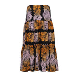 Sandro Women's Multicolor Floral Midi Skirt Size 38 FR 10 UK 6 US SFPJU00847