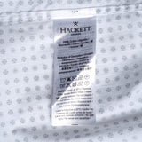 Hackett London Men's White Slim Fit Abstract Shirt Size M HM309145