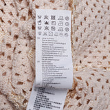 Sandro Paris Women's Beige Open Knit Viscose Sweater Size 3 L 12 SFPPU01136