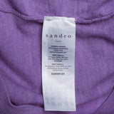 Sandro Women's Purple Knit 100% Wool Sweater Size 36 FR 8 UK 4 US S2698H