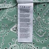 Maje Women's Green Embroidered Cotton Short Dress Size 38FR 10UK 6US MFPRO02288