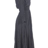 Maje Asymmetrisches Damenkleid mit schwarzen Polka-Dots, Größe 36, FR 8, UK 4, US MFPRO02563