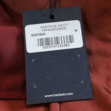Hackett London Men's Red Vest Size M Badge Gilet HM402823