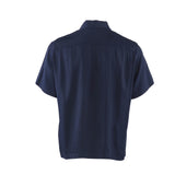 Sandro Men's Navy Short Sleeve Viscose Polo Shirt Size M SHPCM01017