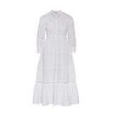 Sandro Women's Ecru Lace Linen Blend Dress Size 38 FR 10 UK 6 US SFPRO02902