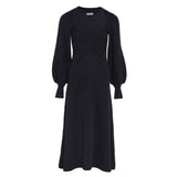 Sandro Women's Grey Knit Wool Blend Long Dress Size 38 FR 10 UK 6 US SFPRO01960