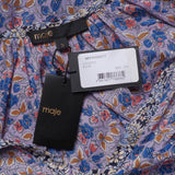 Maje Women's Multicolor Floral Cotton Blouse Size 40 FR 12 UK 8 US MFPTO00577
