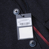Hackett London Men's Navy Check Cotton Blend Blazer Jacket Size 46 R HM443249