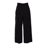 Sandro Women's Black Wide Leg Cropped Trousers Size 34 FR 6 UK 2 US SFPPA01568